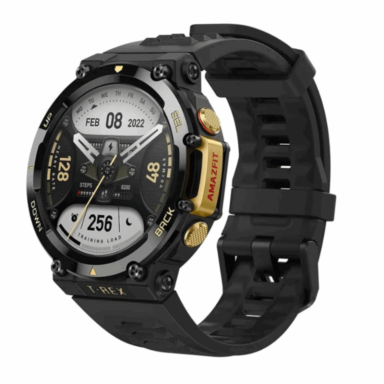 Montre Connectée Amazfit Trex 2 – Noir & Gold Tunisie