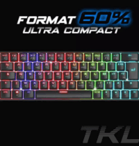 Clavier Sans Fil Mécanique Spirit of Gamer XPERT K200 DARK MECA RGB – Noir – CLA-XK200BK Tunisie