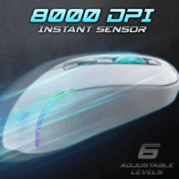 Souris Gamer Sans Fil Spirit Of Gamer Elite M50 Rgb – Blanc – S-EM50WT Tunisie