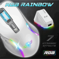 Souris Gamer Sans Fil Spirit Of Gamer Elite M50 Rgb – Blanc – S-EM50WT Tunisie