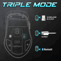 Souris Gamer Sans Fil Spirit Of Gamer Elite M50 Rgb – Blanc – S-EM50WT Tunisie