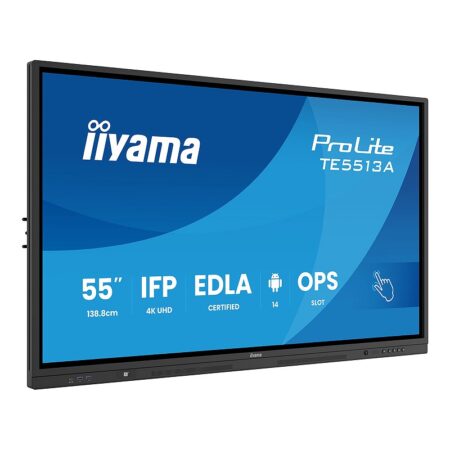Ecran Tactile iiyama Pro lite 55″ 4K UHD Noir – TE5513A-B1AG Tunisie