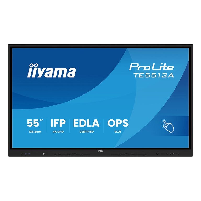 Ecran Tactile iiyama Pro lite 55″ 4K UHD Noir – TE5513A-B1AG Tunisie