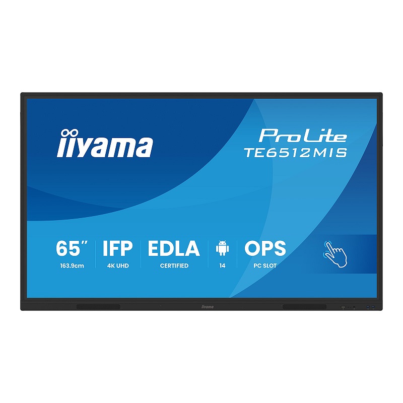 Ecran Tactile iiyama Pro lite  65” 4K UHD Noir – TE6512MIS-B4AG Tunisie