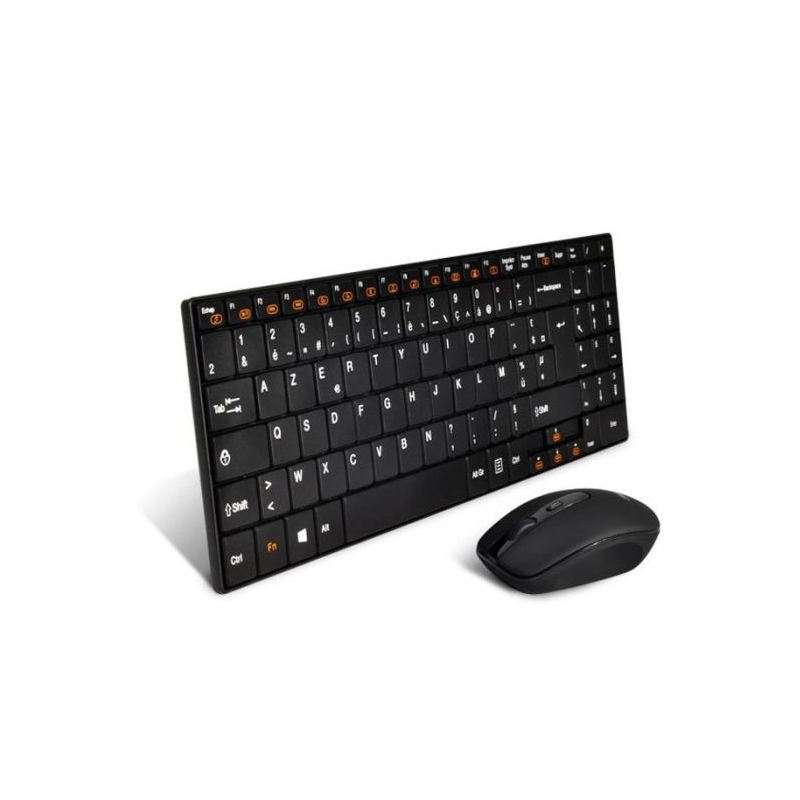 Ensemble Clavier & Souris Sans Fil ADVANCE Combo Noir – CLS-SLIM-BK Tunisie