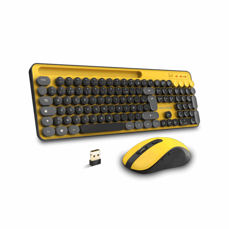 Ensemble Clavier & Souris Sans Fil ADVANCE PEPS Jaune – CLS-SMT-YE Tunisie