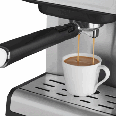 Machine à Café Expresso Prova 1,8 L 850W PE-666GD Noir & Inox Tunisie