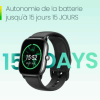 Montre Connectée Amazfit Gt4 Mini -Noir Tunisie