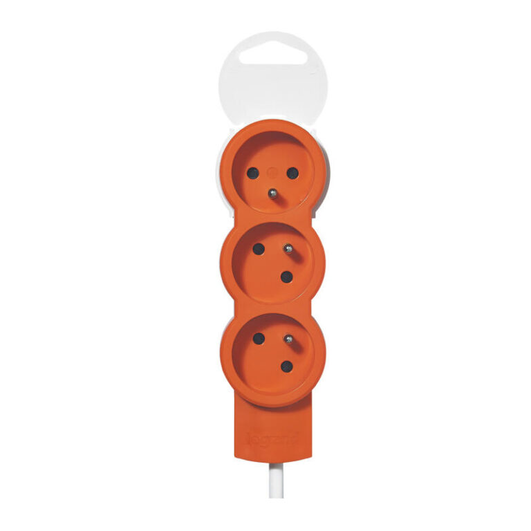 Multiprises Legrand 3 Ports 1.5M – Blanc&Orange – 050031 Tunisie