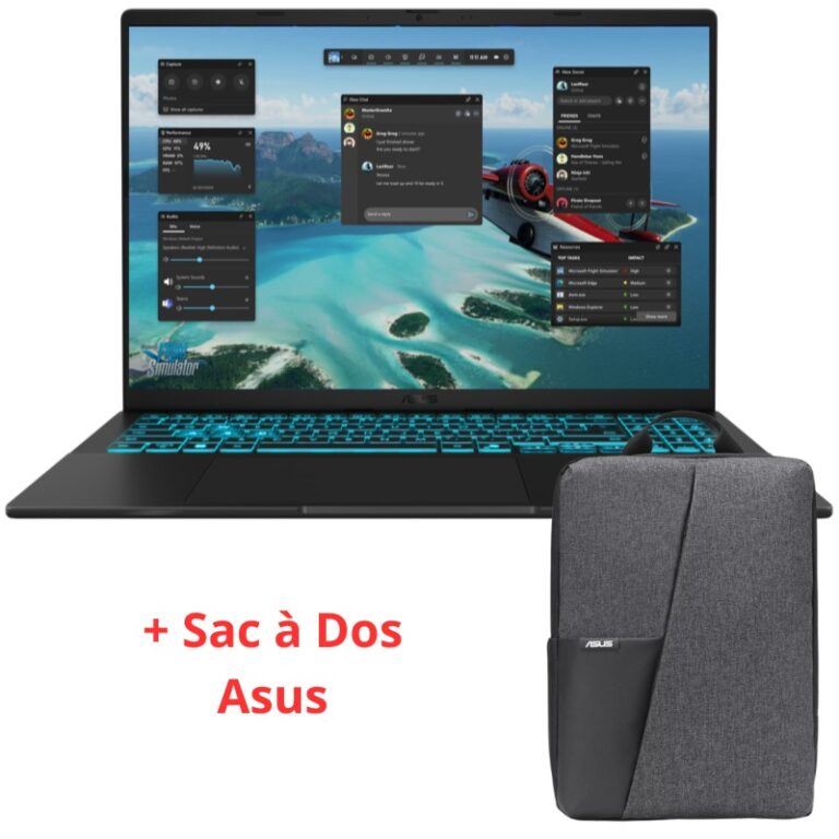 Pc Portable Gamer Asus V16 V3607VJ Intel 5 210H 8Go 512Go SSD RTX 3050 6Go Noir – V3607VJ-RP086 Tunisie