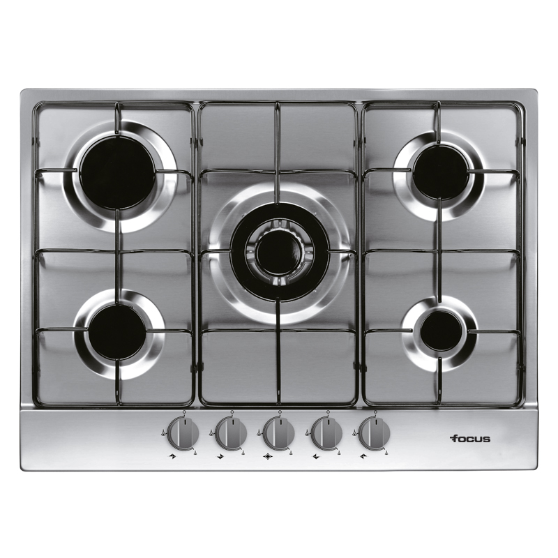 Plaque de Cuisson Focus F.407X 5 Feux 70 cm Inox Tunisie
