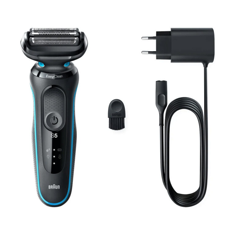 Rasoir Électrique Braun Séries 5 Wet & Dry 51-M1000s Noir & Bleu Tunisie