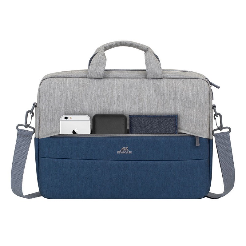 Sacoche Pour Pc Portable RivaCase 15.6″ 7532 Gris & Bleu Tunisie