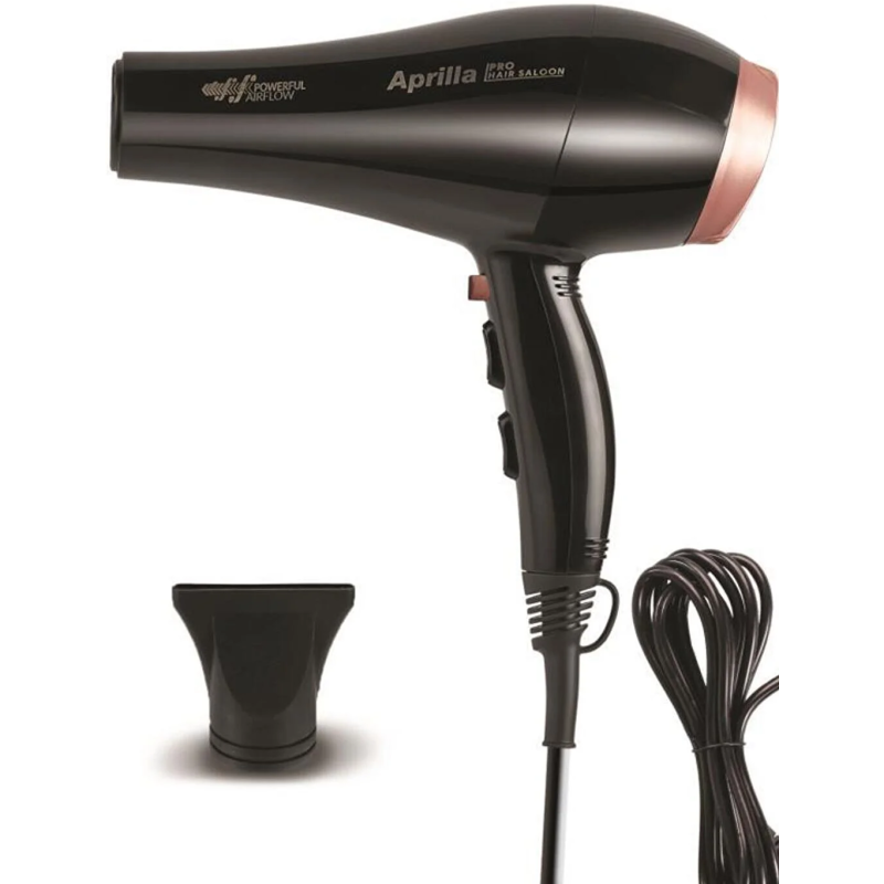 Sèche-Cheveux Professionnel Aprilla AHD-2151 Noir & Bronze Tunisie