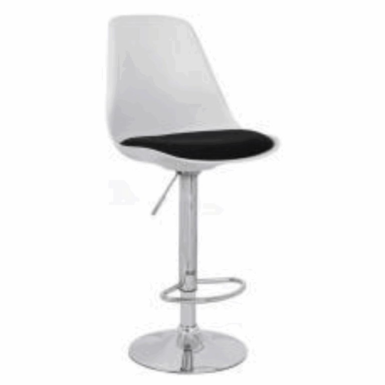 Tabouret Elios Blanc Assise Noire – GD/0001604 Tunisie