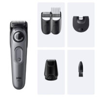 Tondeuse à Barbe Braun Rechargeable 4 en 1 Série 3 BT3560 Gris Tunisie