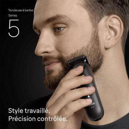 Tondeuse à Barbe Braun Rechargeable 7en1 Série 5 BT5560 Noir Tunisie