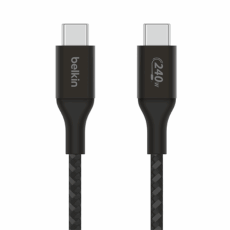 Câble De Charge Belkin Boost Charge 240w Usb-c Vers Usb-c 1m – Noir -cab015bt1mbk Tunisie