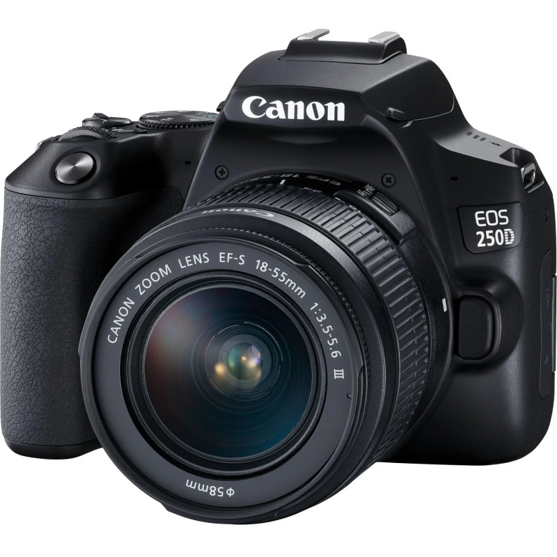 Appareil Photo Reflex CANON EOS 250D + OBJECTIF EF-S 18-55MM F/3.5-5 – 3454C003AA Tunisie