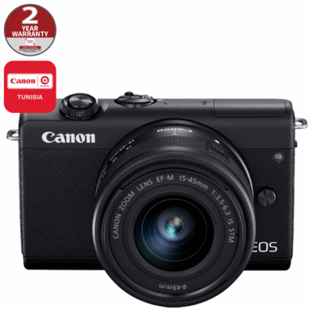 Appareil Photo CANON EOS M200 Avec Objectif 15-45 MM IS S / Sans Miroir – 3699C010AA Tunisie