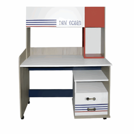 Bureau Avec Niche Marin Sotufab Denver/ Bleu/ Rouge/ Blanc – CHE25DV/BL400 Tunisie