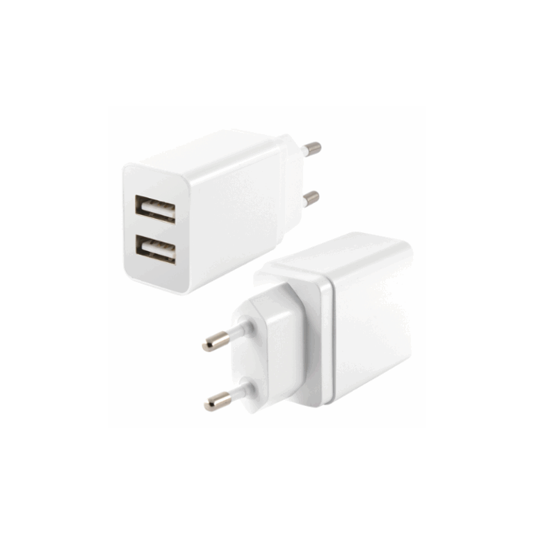 Chargeur Ksix Dual Usb-a 12w – Blanc – BXCDU2U Tunisie
