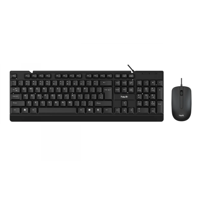 Ensemble Clavier et Souris Filaire usb havit – Noir -HV-KB272CM Tunisie
