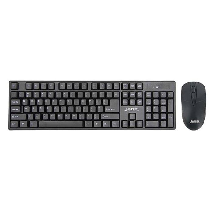 Ensemble Clavier & Souris Jedel WS732 Sans Fil – Noir Tunisie