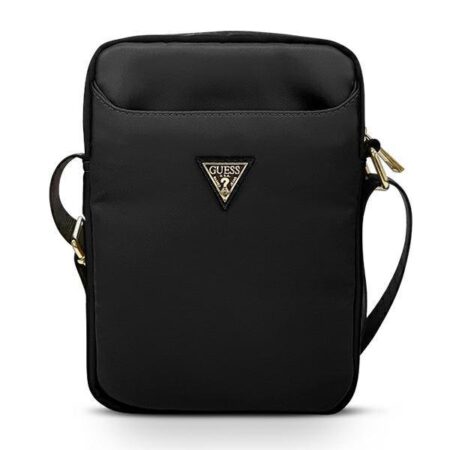 Sac Guess Pour Tablette Nylon Metal Triangle Logo  – Noir – GSM104984 Tunisie