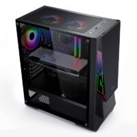 Boitier Hybrok Gaming Booster Atx Argb – Noir – DESK-GAMER102 Tunisie