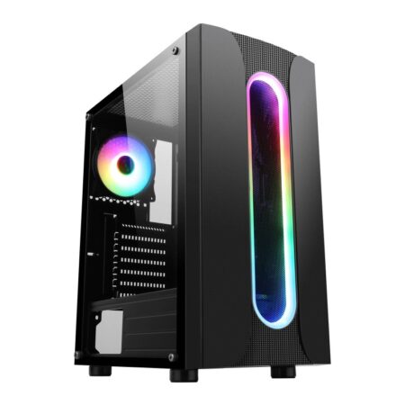 Boitier Hybrok Gaming Race Atx Argb – Noir – DESK-GAMER101 Tunisie
