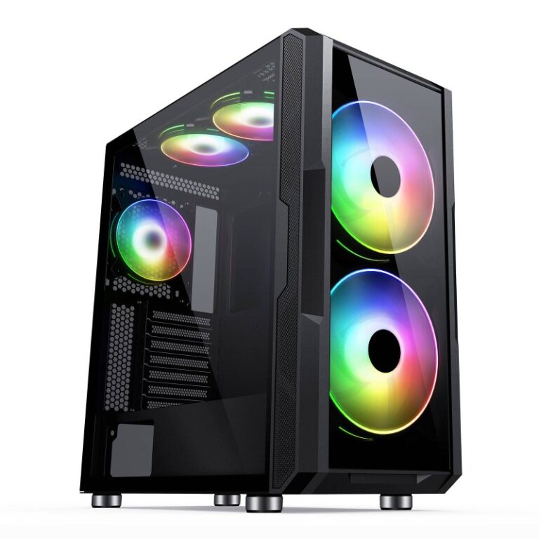 Boitier Hybrok Gaming Hacker ARGB – Noir – DESK-GAMER103 Tunisie