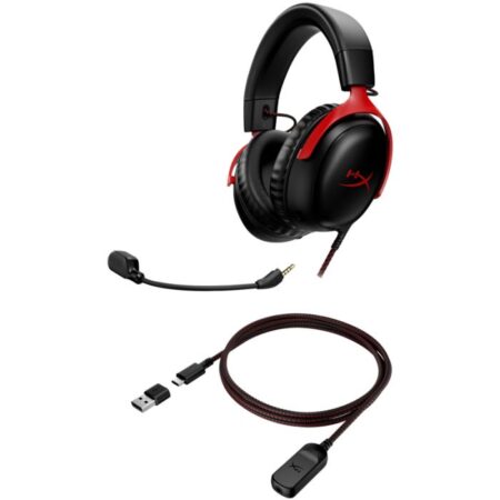 Micro Casque Gamer HyperX CLOUD III -Noir &Rouge – 727A9AA Tunisie