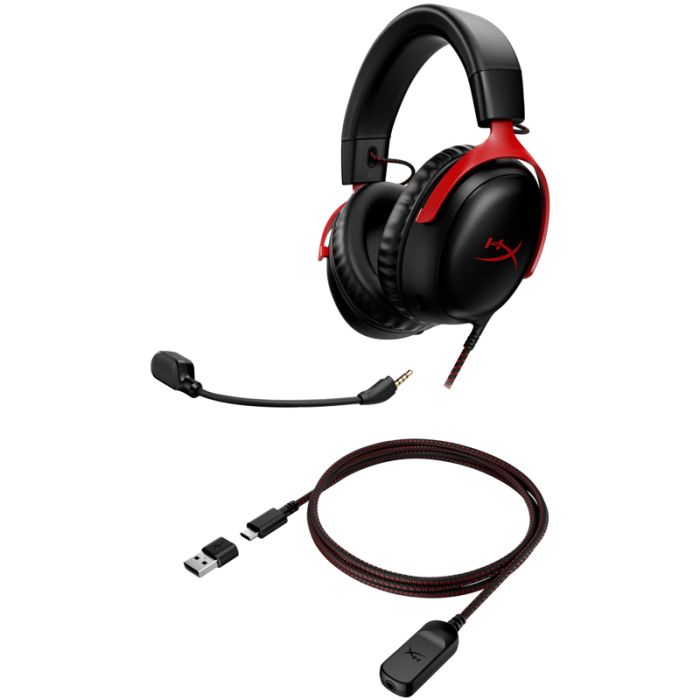 Micro Casque Gamer HyperX CLOUD III -Noir &Rouge – 727A9AA Tunisie