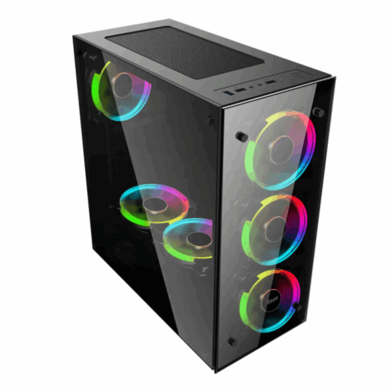 Boitier Hybrok Hellfast RGB – Noir – DESK-GAMER105 Tunisie