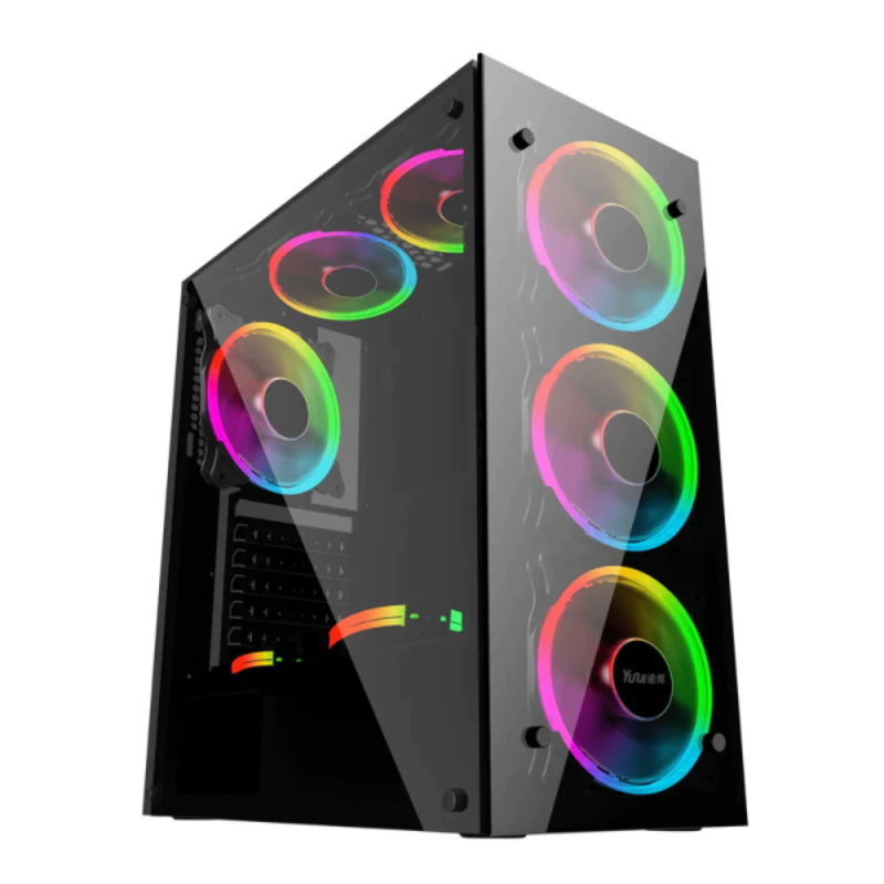 Boitier Hybrok Hellfast RGB – Noir – DESK-GAMER105 Tunisie