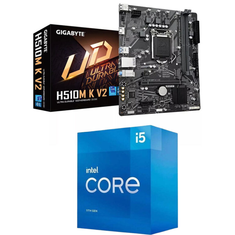 Pack Gamer Carte Mère Gigabyte H510m-k V2 & Processeur I5 11400f -PK-H510M-I5 Tunisie