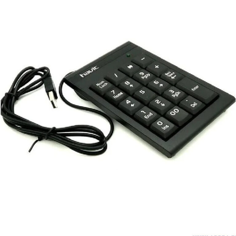 Pavé Numérique Filaire Havit – Noir – KB223 Tunisie