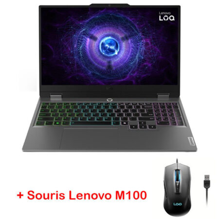 PC Portable Gamer LENOVO LOQ 15IRX9 i5 13ème Gén 16Go 512Go SSD RTX 4050 6Go – 83DV0128FG Tunisie