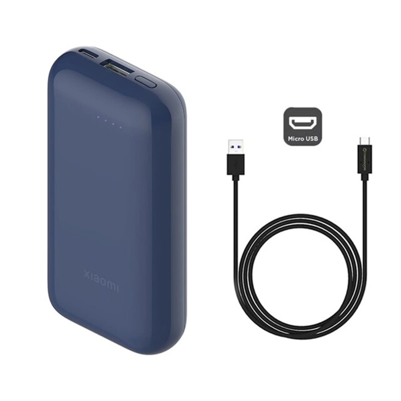 Power Bank Filaire Xiaomi Pocket Edition Pro 10000mah – Bleu – 38260 Tunisie