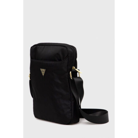 Sac Guess Pour Tablette Nylon Metal Triangle Logo  – Noir – GSM104984 Tunisie