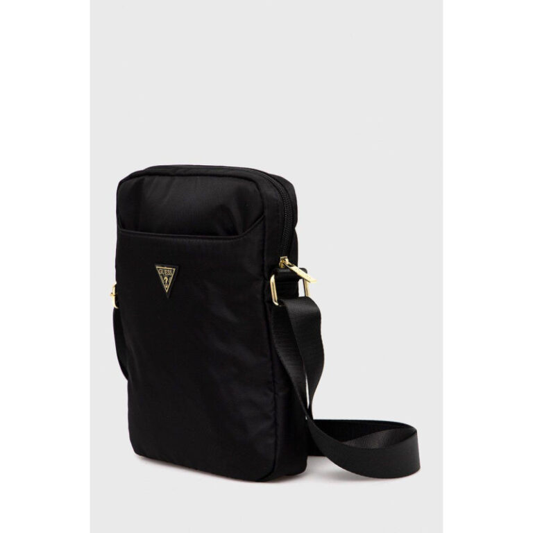 Sac Guess Pour Tablette Nylon Metal Triangle Logo  – Noir – GSM104984 Tunisie