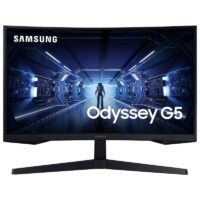 Ecran Gaming Samsung Odyssey G5 27″ LED 144Hz Incurvé – Noir -C27G55TQWR Tunisie