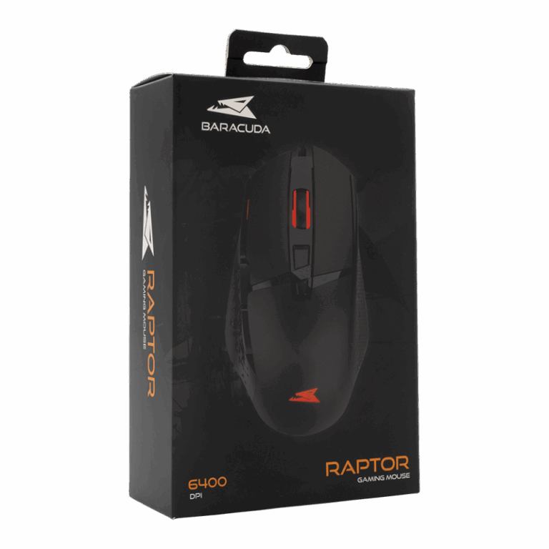 Souris Gaming Baracuda Raptor 6400 Dpi – Noir – BGM-051BLK Tunisie