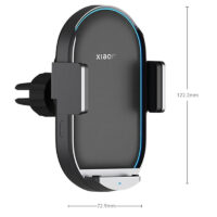 Support Voiture & Chargeur Sans Fil Xiaomi MI 50W – Noir -43585 Tunisie