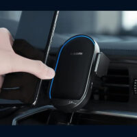 Support Voiture & Chargeur Sans Fil Xiaomi MI 50W – Noir -43585 Tunisie
