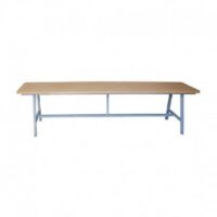 Table Réfectoire Structuré En Tube Carré 120×75 Cm Sotufab – TR05 Tunisie