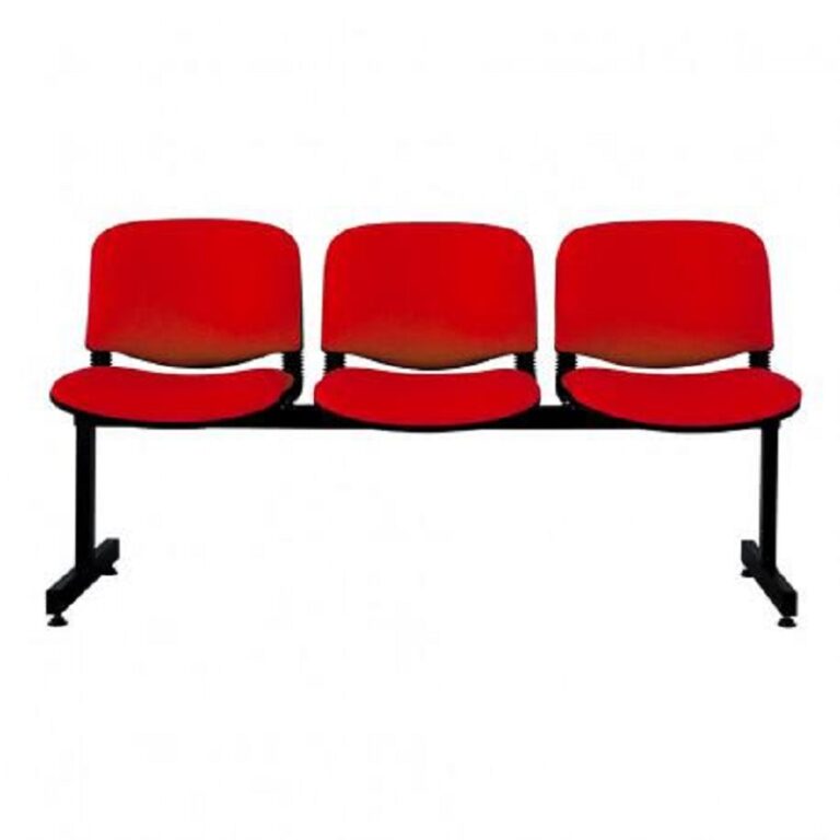 Banquette Iso 3 Places Importe Base Noir – Rouge Tunisie