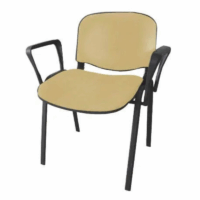 Chaise Iso Attente Poly Avec Accoudoirs –  Jaune Tunisie