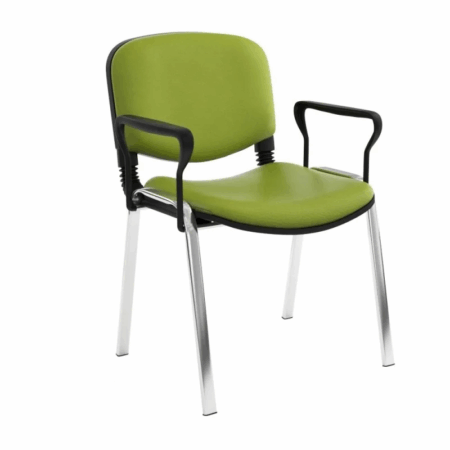 Chaise Attente ISO Poly 1 Place Avec Accoudoirs – Pistache Tunisie
